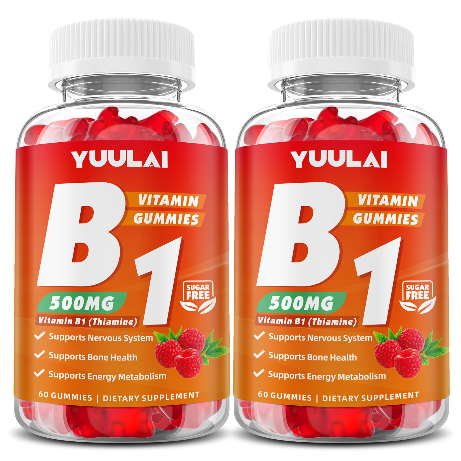 YUULAI Vitamin B1 Gummies front view packaging