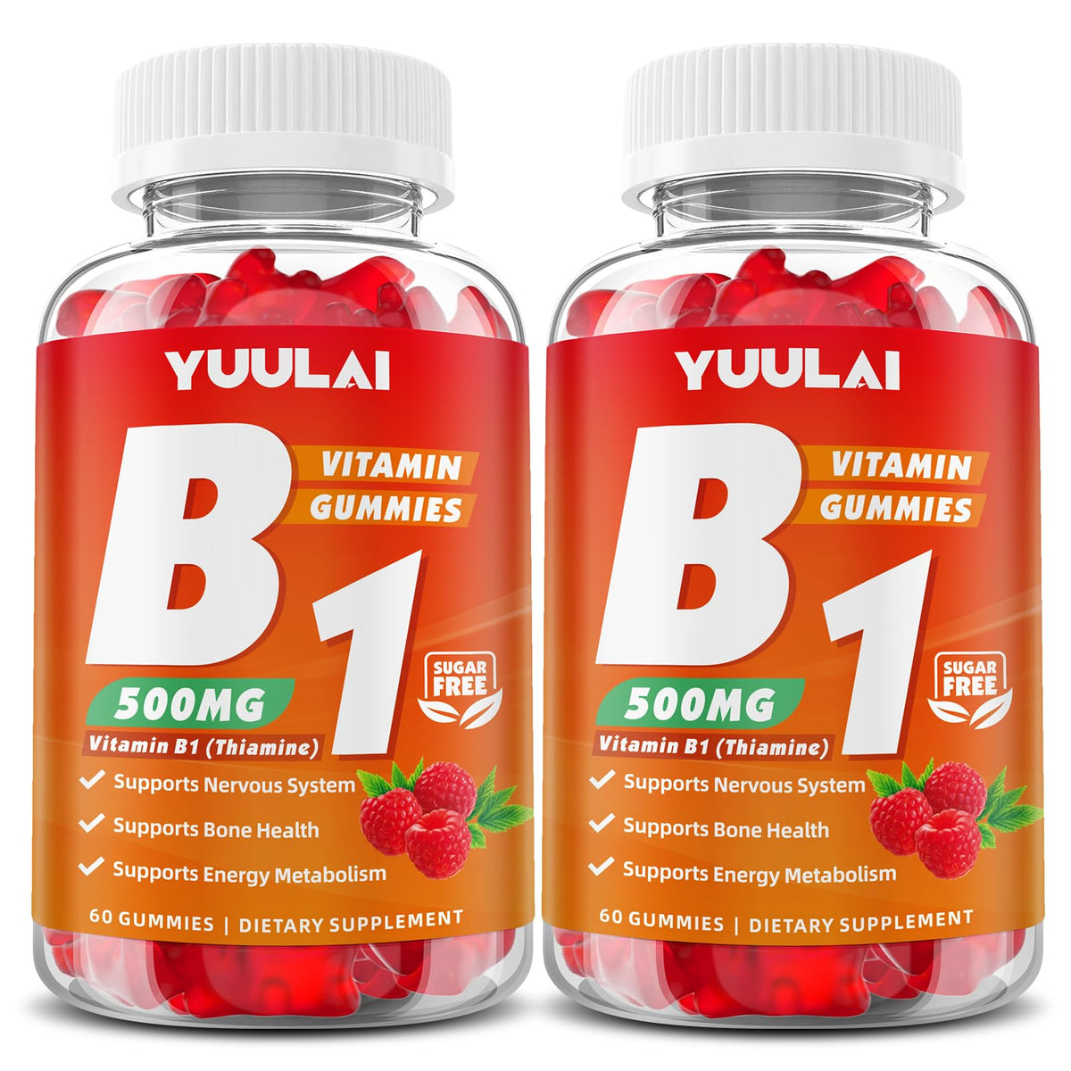 YUULAI Vitamin B1 Gummies front view packaging