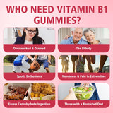 YUULAI Vitamin B1 Gummies raspberry flavour close-up