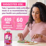 YUULAI Vitamin B2 Gummies with fresh raspberries