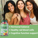 Yuve Folic Acid Supplement 160g back view with nutritional information