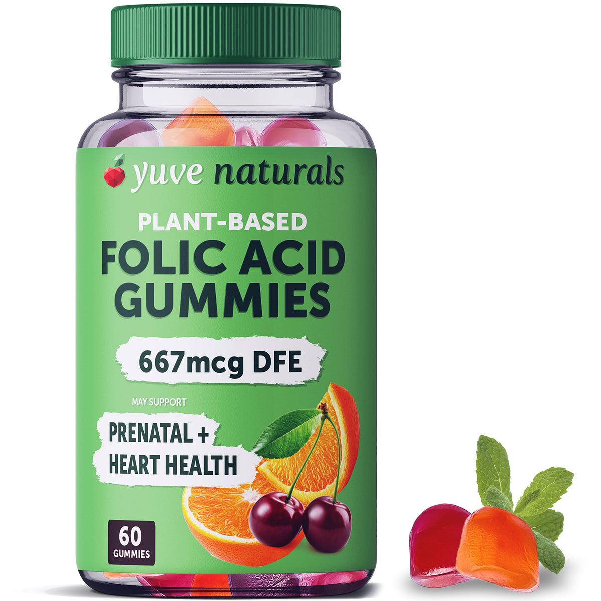 Yuve Folic Acid Supplement 160g front view with packaging