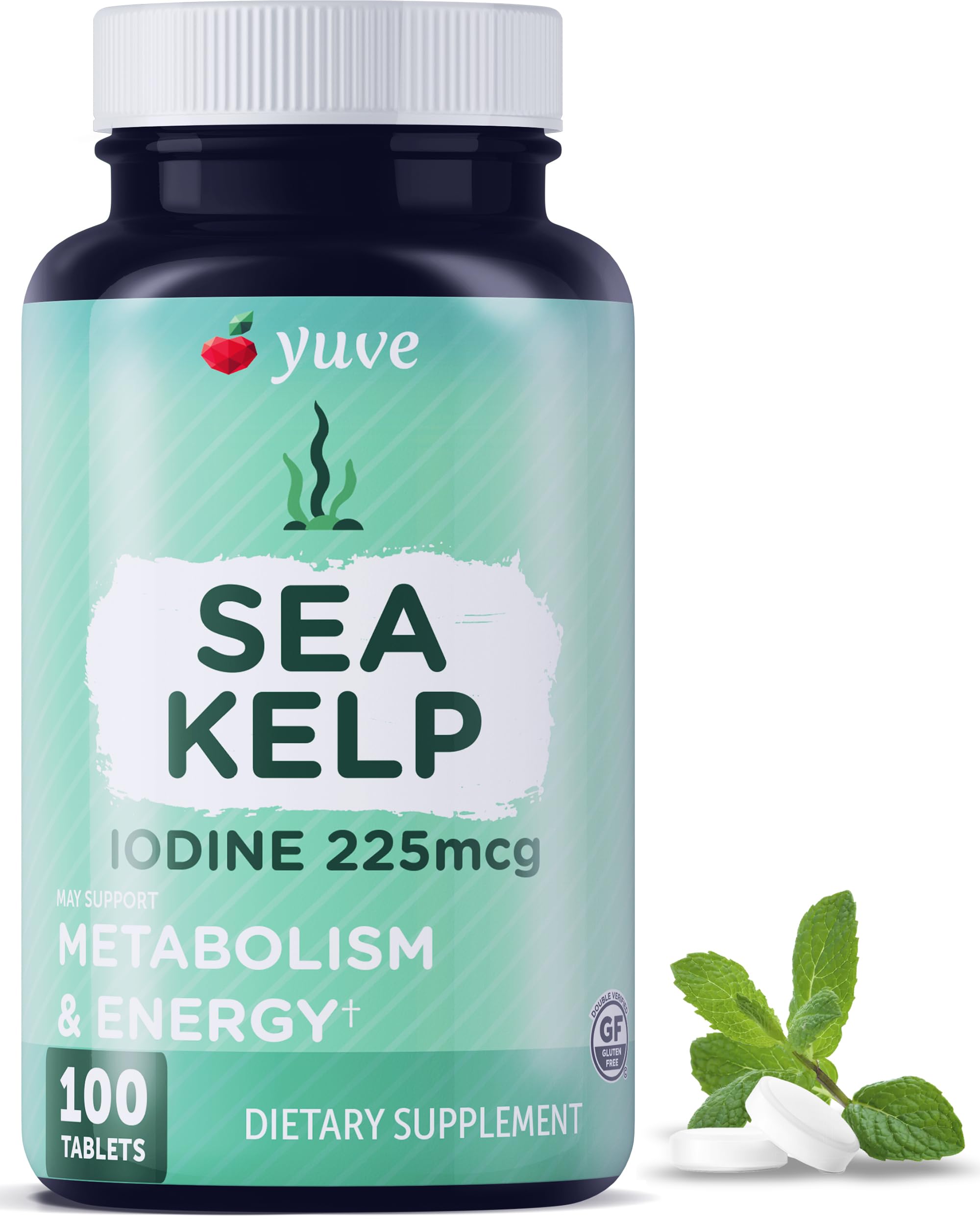 Yuve Iodine Supplement 225mg 100 Tablets front view