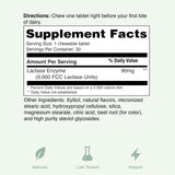 Yuve Lactase Enzyme Tablets 9,000FCC Strawberry Cream in hand