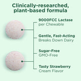 Yuve Lactase Enzyme Tablets 9,000FCC Strawberry Cream packaging