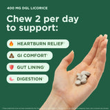Yuve Licorice Root DGL Chewable Tablets side view showing tablets