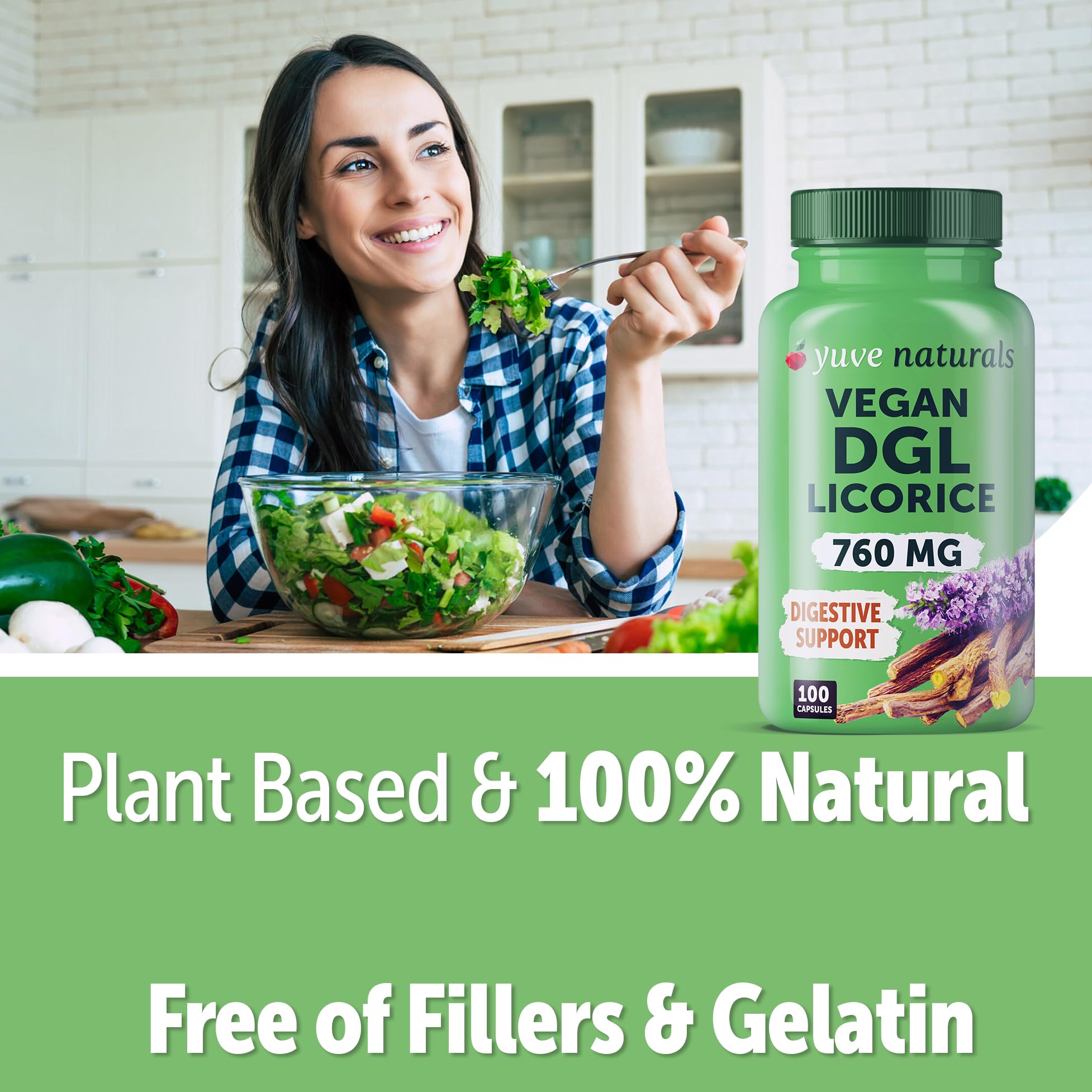 Yuve Licorice Root Supplement 760mg ingredients list