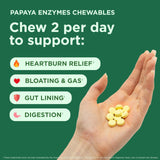 Yuve Papaya Enzyme Chewables tablets on a wooden surface
