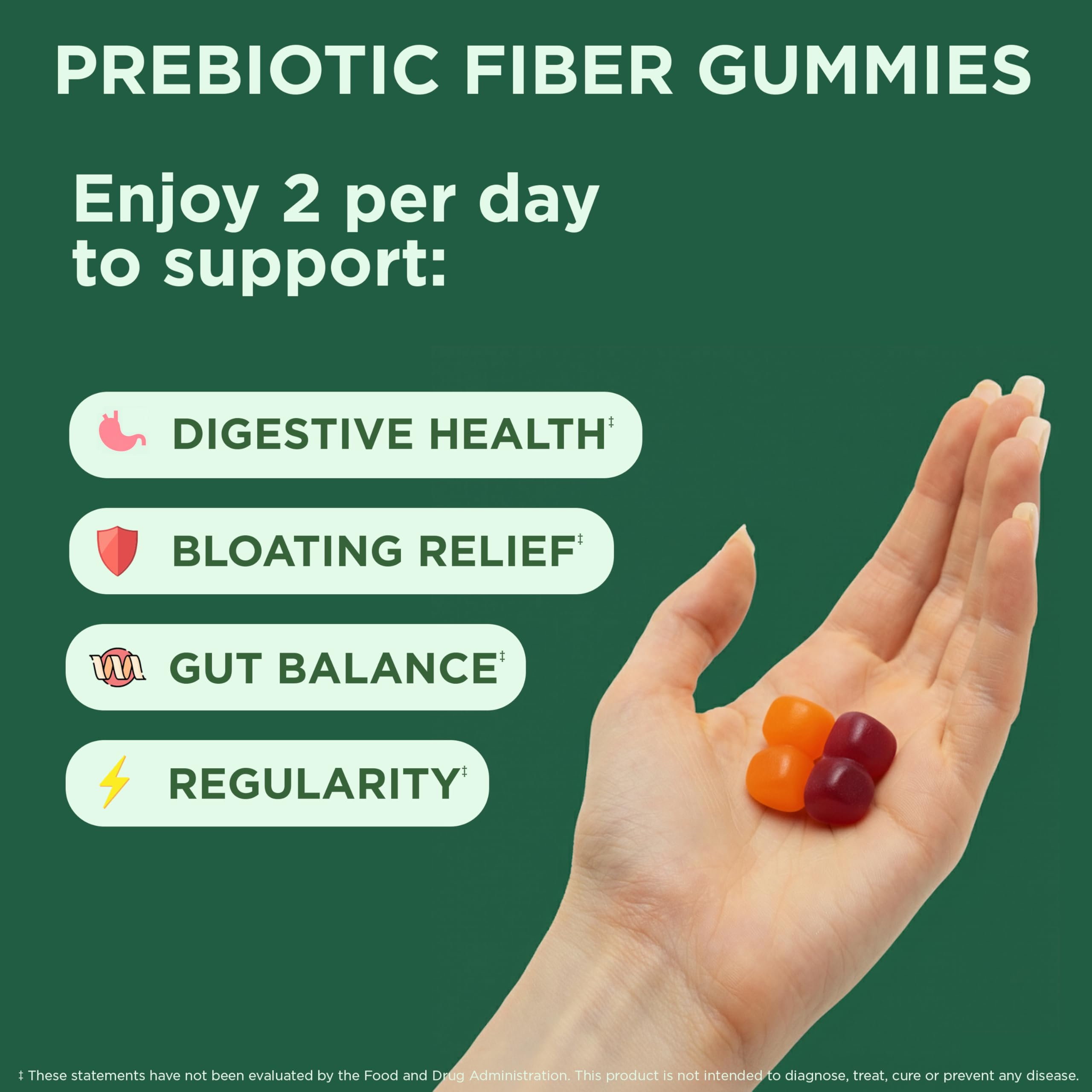 Yuve Prebiotic Fiber Gummies showing soft gummy texture