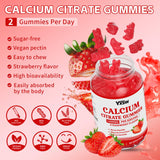YXSW Calcium Citrate Gummies 1200mg packaging with a measuring spoon