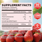 YXSW Calcium Citrate Gummies 1200mg strawberry flavour gummies