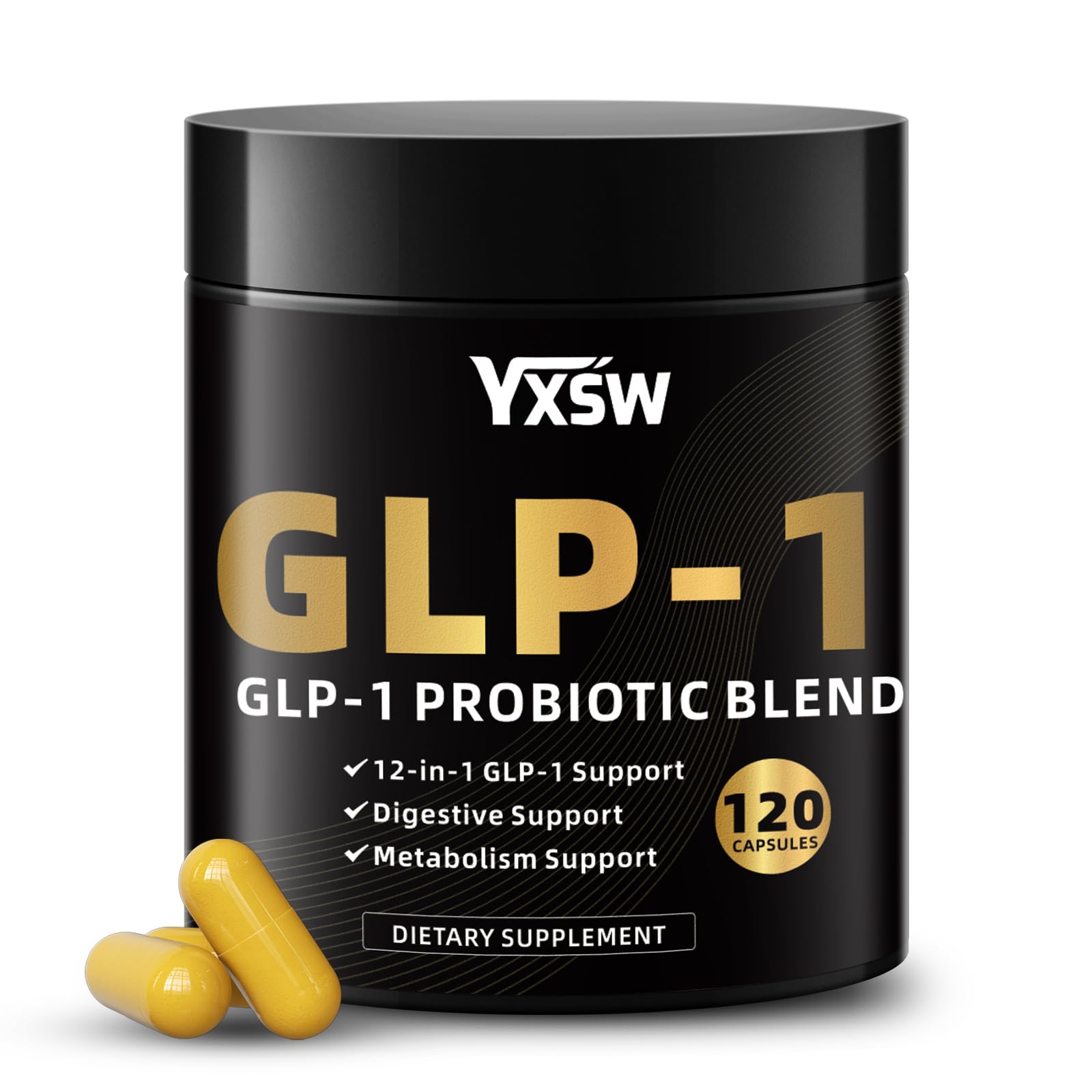 YXSW GLP-1 Support Capsules 120 count front view