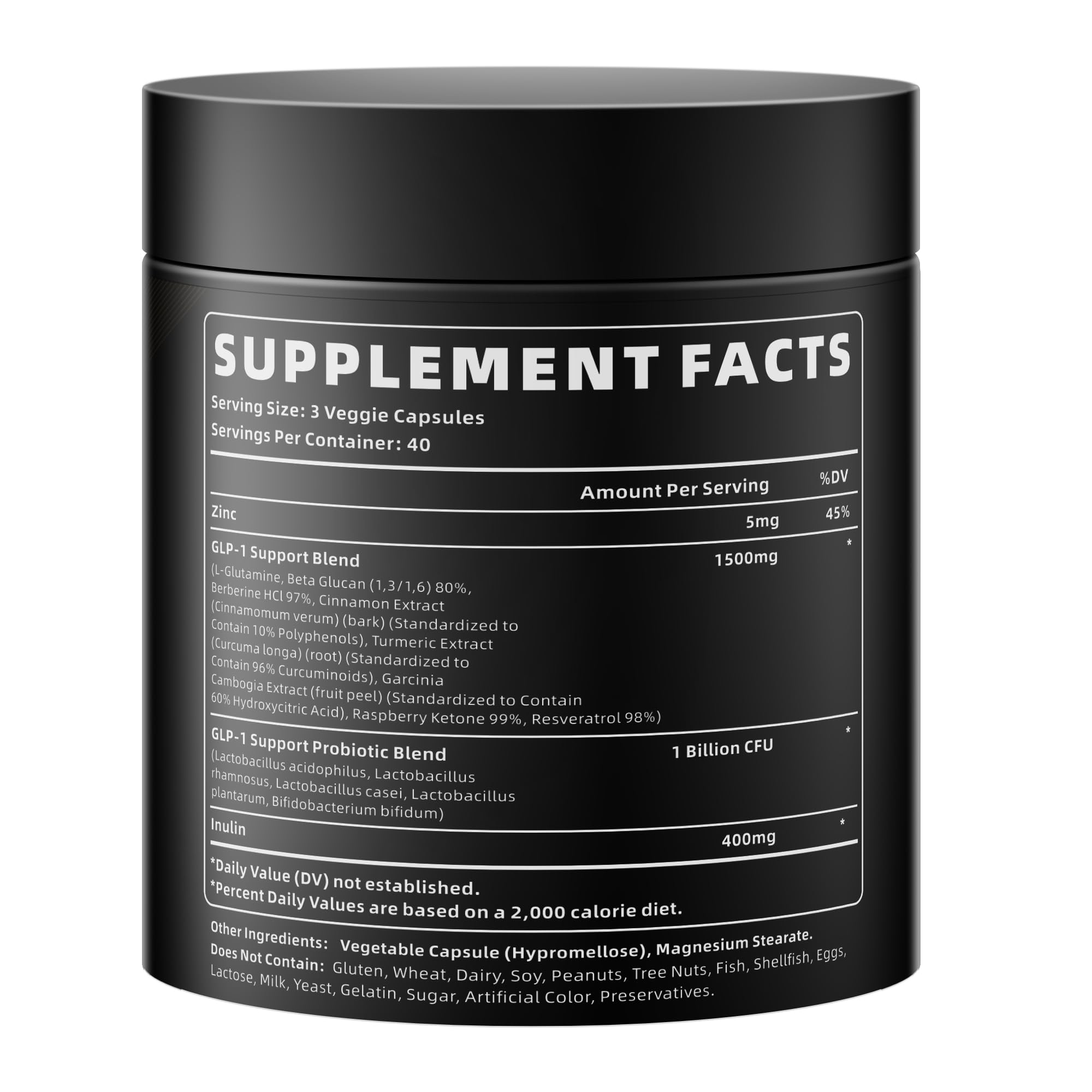YXSW GLP-1 Support Capsules bottle with capsules displayed
