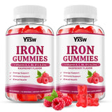 YXSW Iron Gummies 60 Count front view with packaging