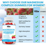 YXSW Magnesium Complex Gummies with a measuring spoon