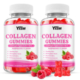 YXSW Multi-Collagen Gummies front view with raspberry flavour