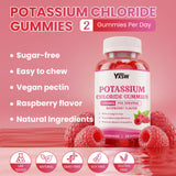 YXSW Potassium Gummies displayed on a wooden table
