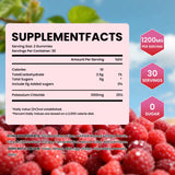 YXSW Potassium Gummies showing natural raspberry flavour