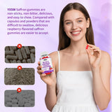 YXSW Saffron Gummies with fresh raspberries