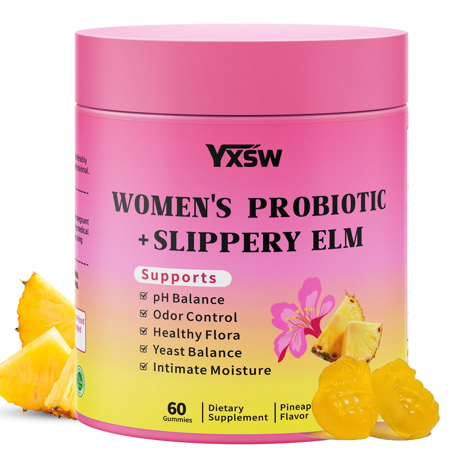 YXSW Women's Probiotics Gummies front view with packaging