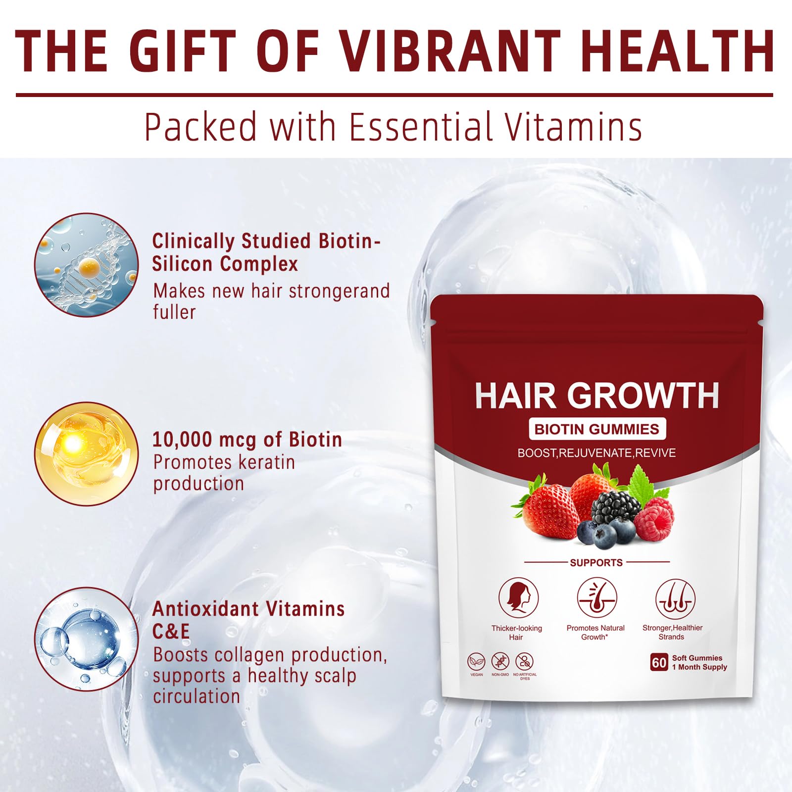 YYLLYY Multivitamins Gummies showing soft and chewy texture