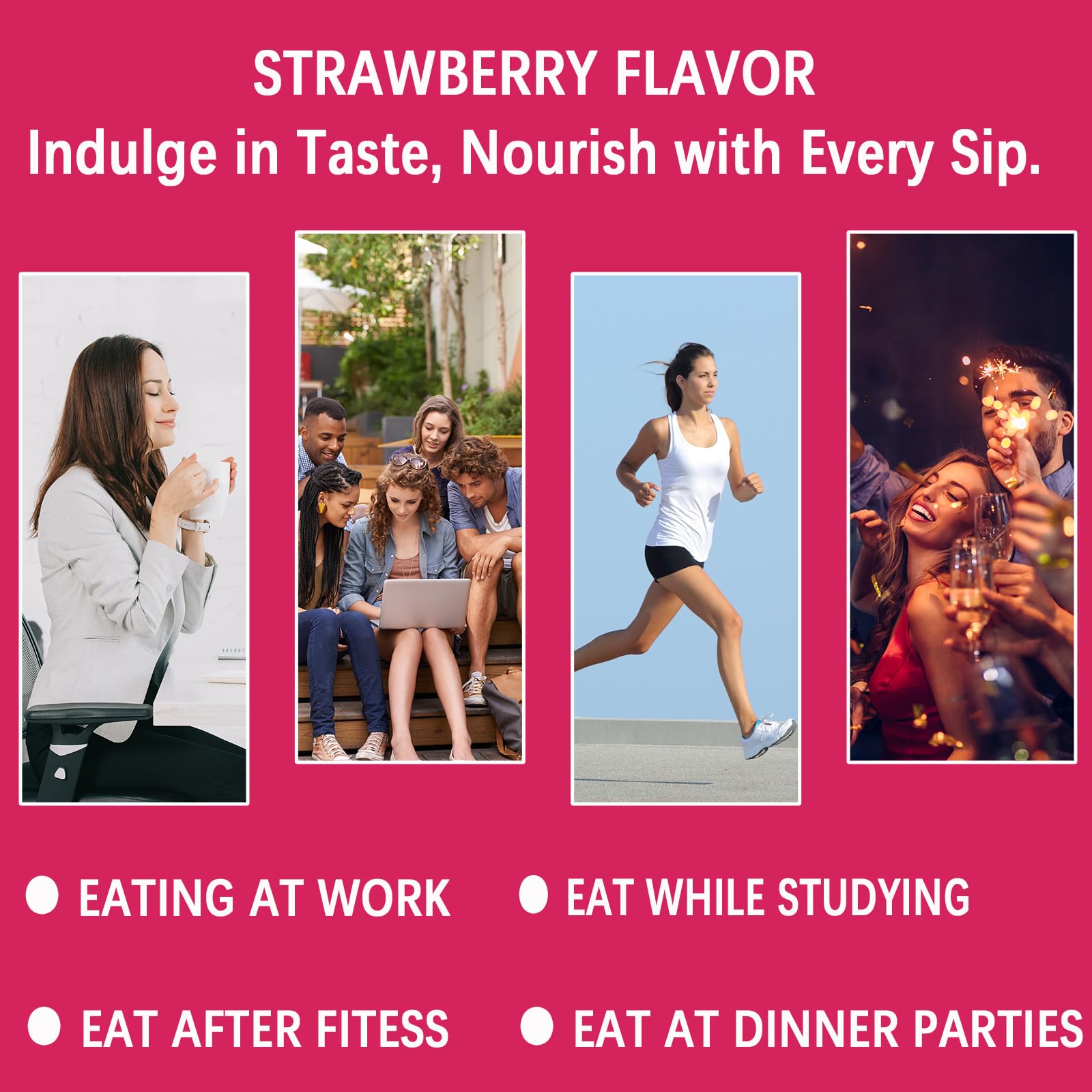 YYLLYY Prebiotic Supplement Strawberry Acai flavour stick on a table