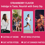 YYLLYY Prebiotic Supplement Strawberry Acai flavour stick on a table