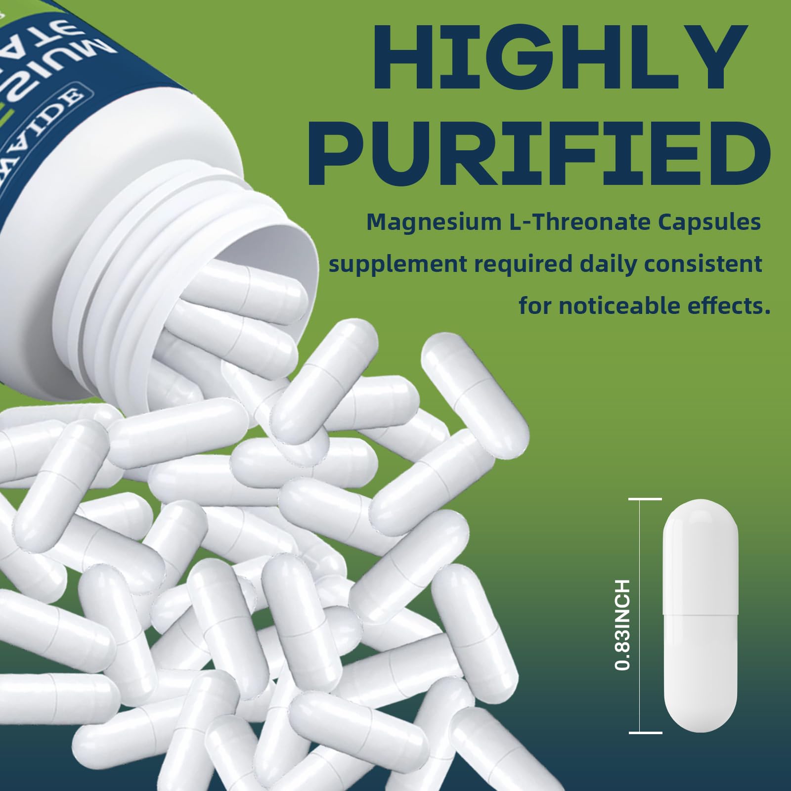 YZQ WAIDE Magnesium L-Threonate capsules close-up
