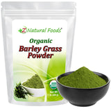 Z Natural Foods Organic Barley Grass Powder 454g front view