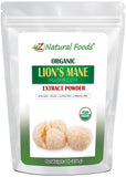 Z Natural Foods Organic Lion’s Mane Powder 472g front view