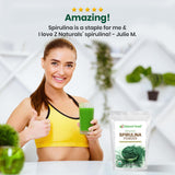 Z Natural Foods Organic Spirulina Powder 454g in a bowl