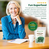Z Natural Foods Organic Spirulina Powder 454g lifestyle scene with fresh ingredients
