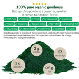 Z Natural Foods Organic Spirulina Powder 454g with measuring spoon