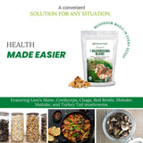 Z Natural Foods Sacred 7 Organic Mushroom Blend in a smoothie