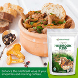 Z Natural Foods Sacred 7 Organic Mushroom Blend in a tea