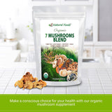 Z Natural Foods Sacred 7 Organic Mushroom Blend on a kitchen counter