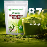 Z Natural Foods Wheatgrass Powder close-up
