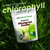 Z Natural Foods Wheatgrass Powder in a smoothie