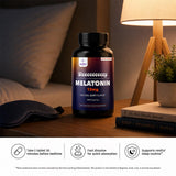 Z Zealthy Life Extra Strength Melatonin Tablets on a wooden table