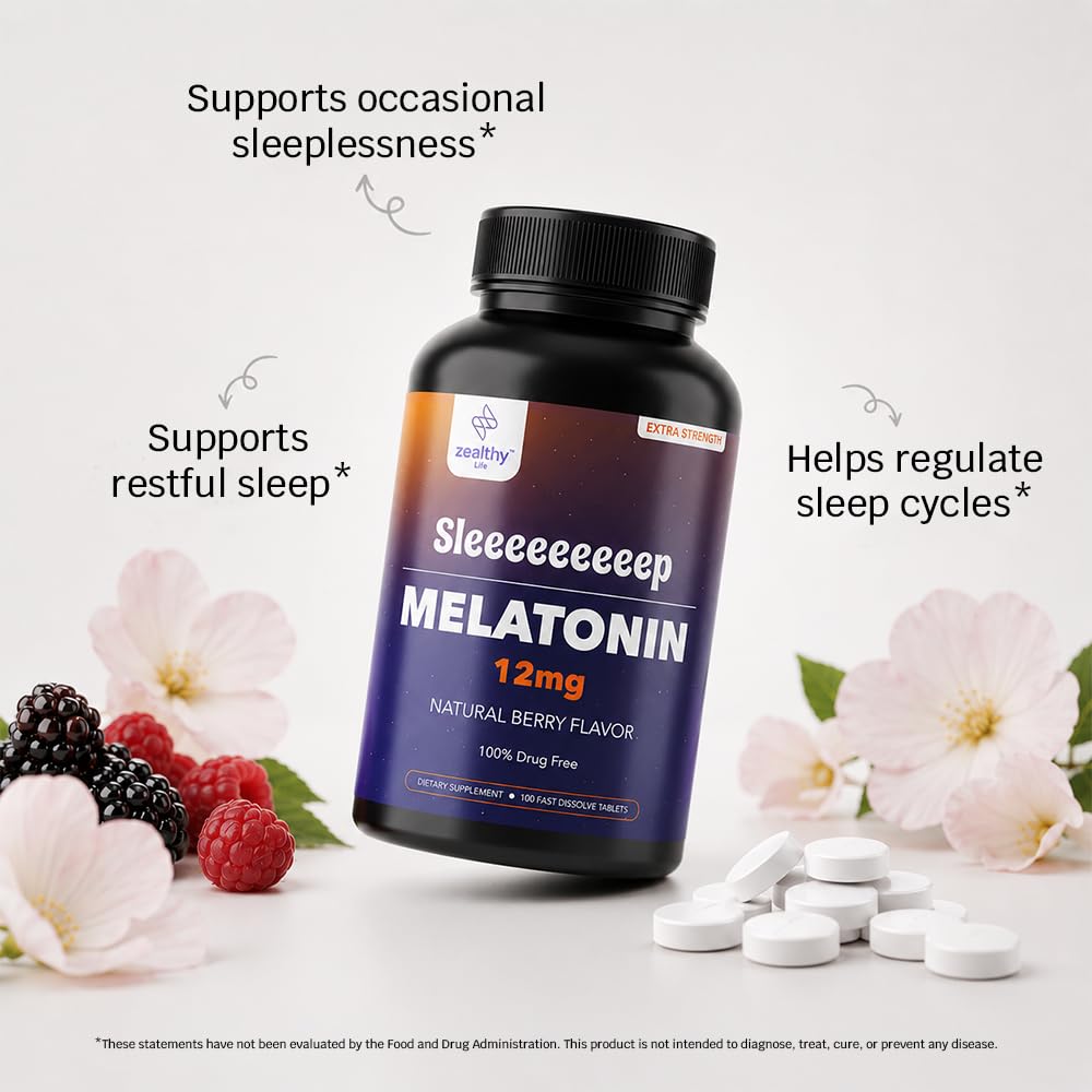 Z Zealthy Life Extra Strength Melatonin Tablets packaging details