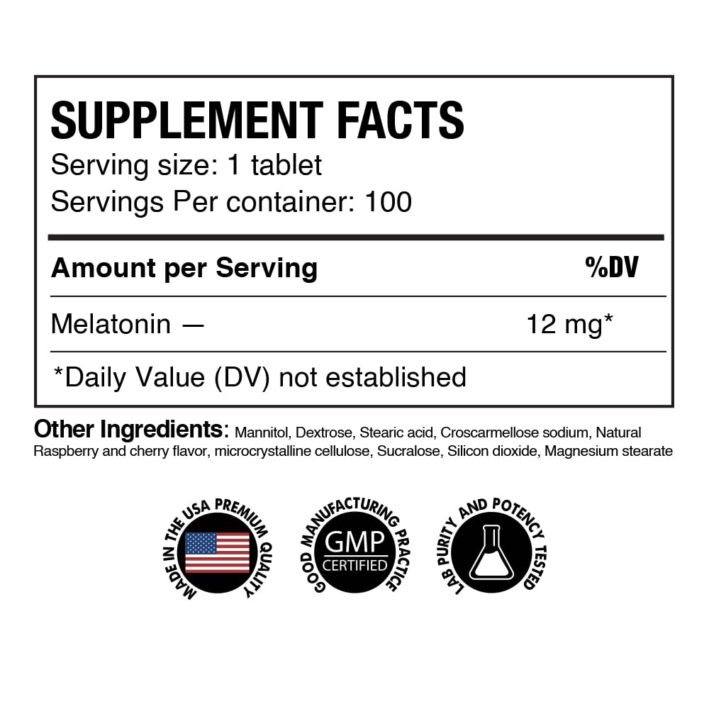 Z Zealthy Life Extra Strength Melatonin Tablets showing fast dissolve tablet