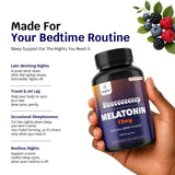 Z Zealthy Life Extra Strength Melatonin Tablets with a glass of water