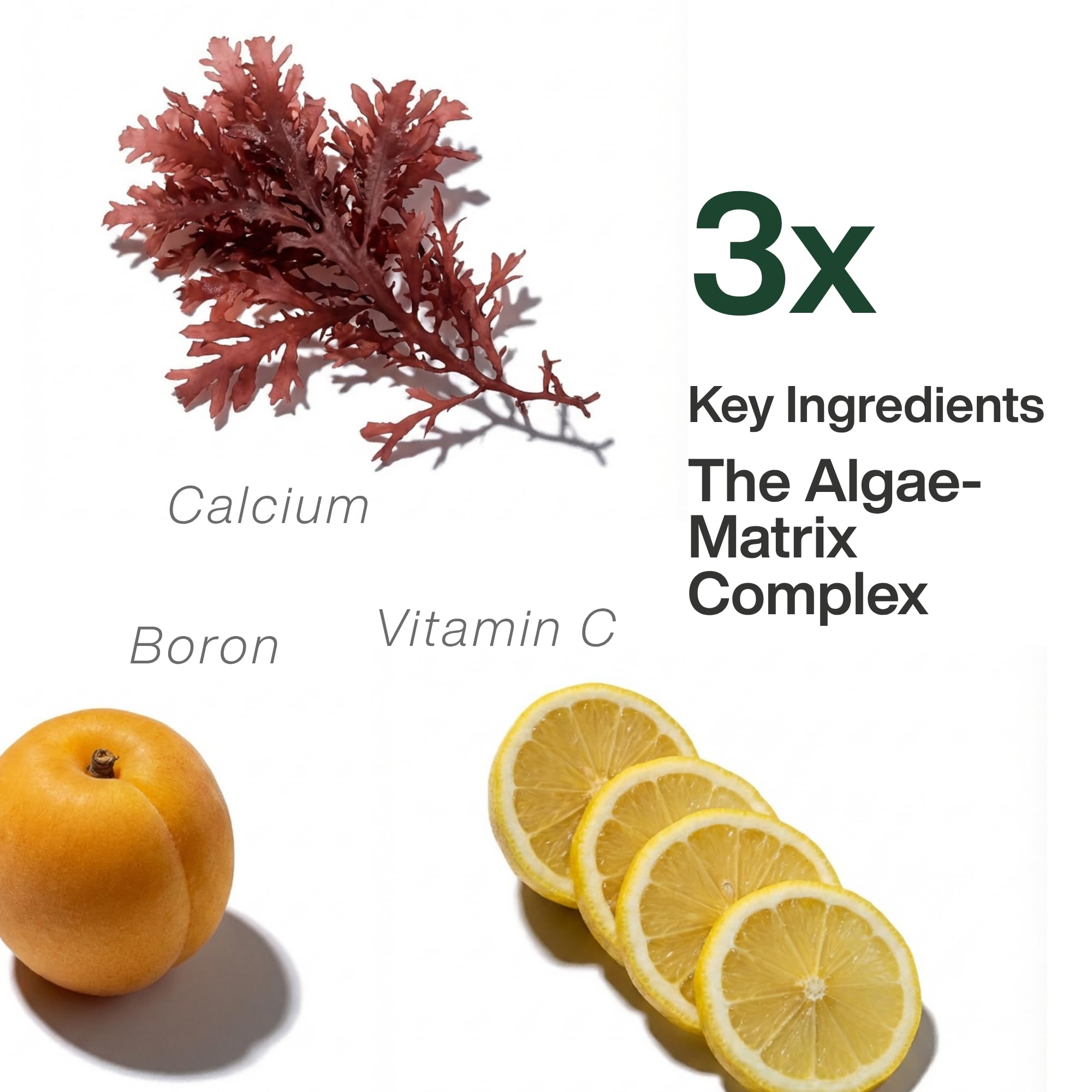 ZAB Algae Calcium Capsules with fresh ingredients