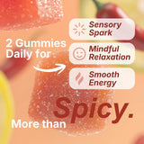 ZAB Spicy Peach Gummies lifestyle scene with couple