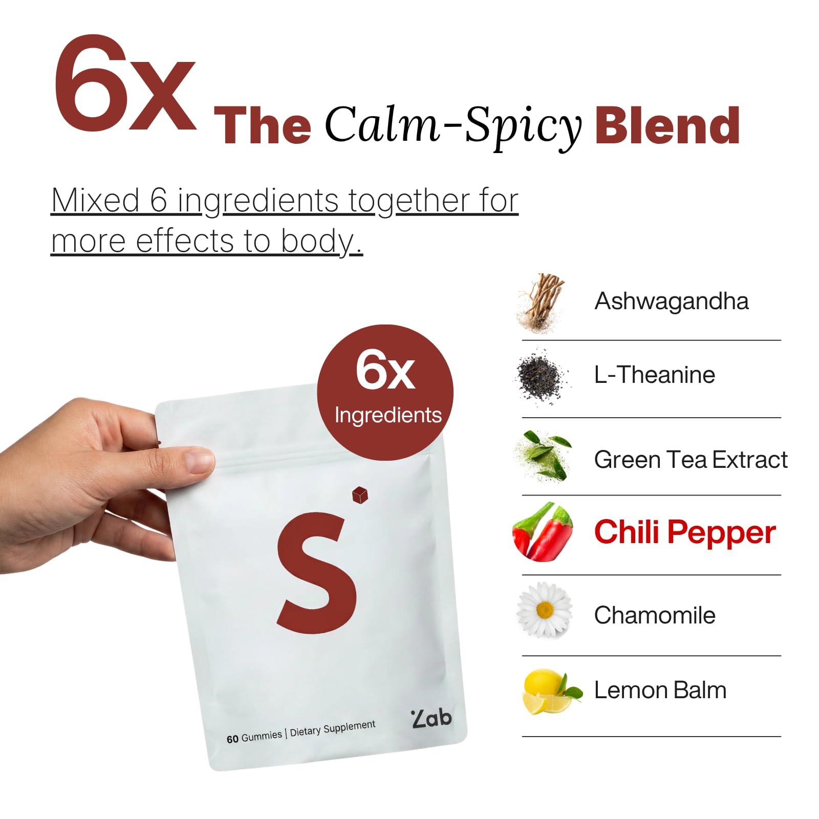 ZAB Spicy Peach Gummies nutritional information