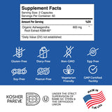 Zahler Ashwagandha KSM-66 Capsules 600mg ingredients list