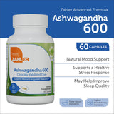 Zahler Ashwagandha KSM-66 Capsules 600mg side view