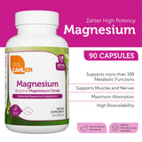 Zahler Bioactive Magnesium Citrate bottle side view