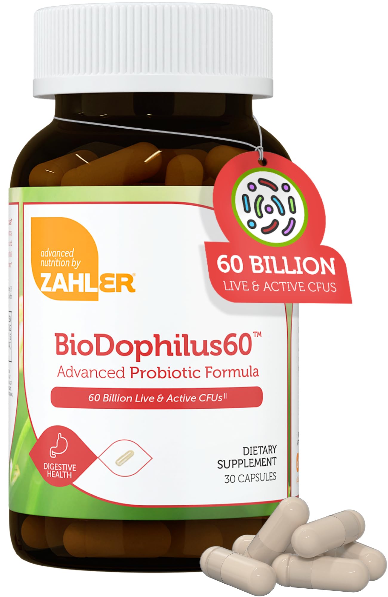 Zahler Biodophilus Probiotic Capsules front view