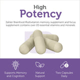 Zahler Brainfood Multivitamin 100g close-up of capsules